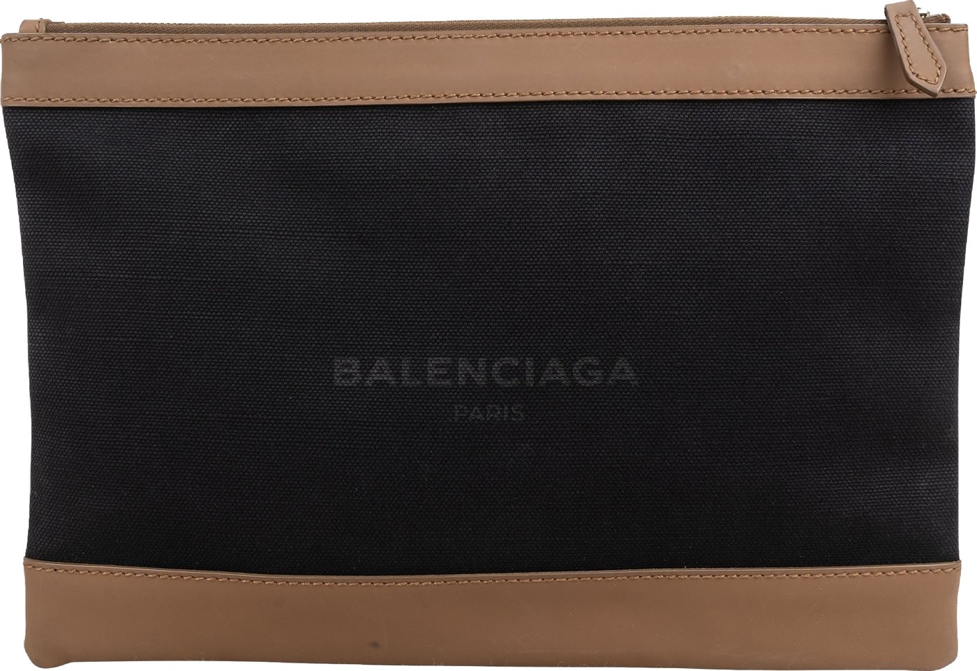 Balenciaga Canvas & Leather City Clutch