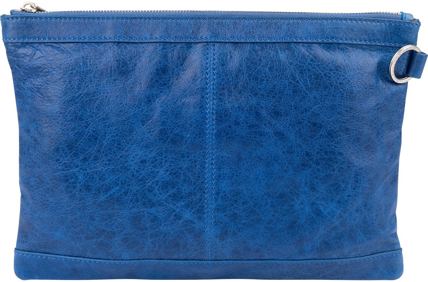 Balenciaga Blue Leather Classic Arene Clutch Bag