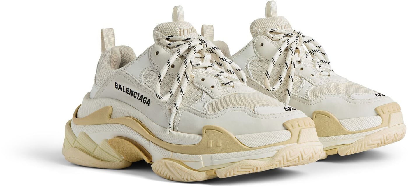 Balenciaga Triple S Women's Sneakers White/Beige