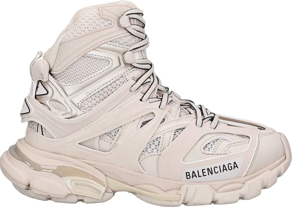 Balenciaga Track Hike Men's High-Top Sneakers White