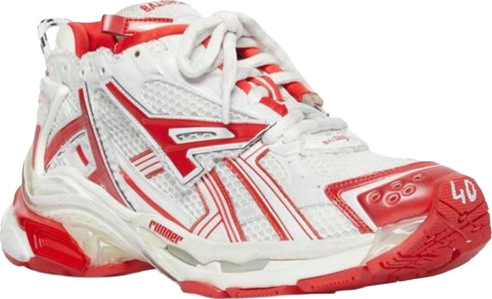 Balenciaga Runner Men's Sneakers White Red