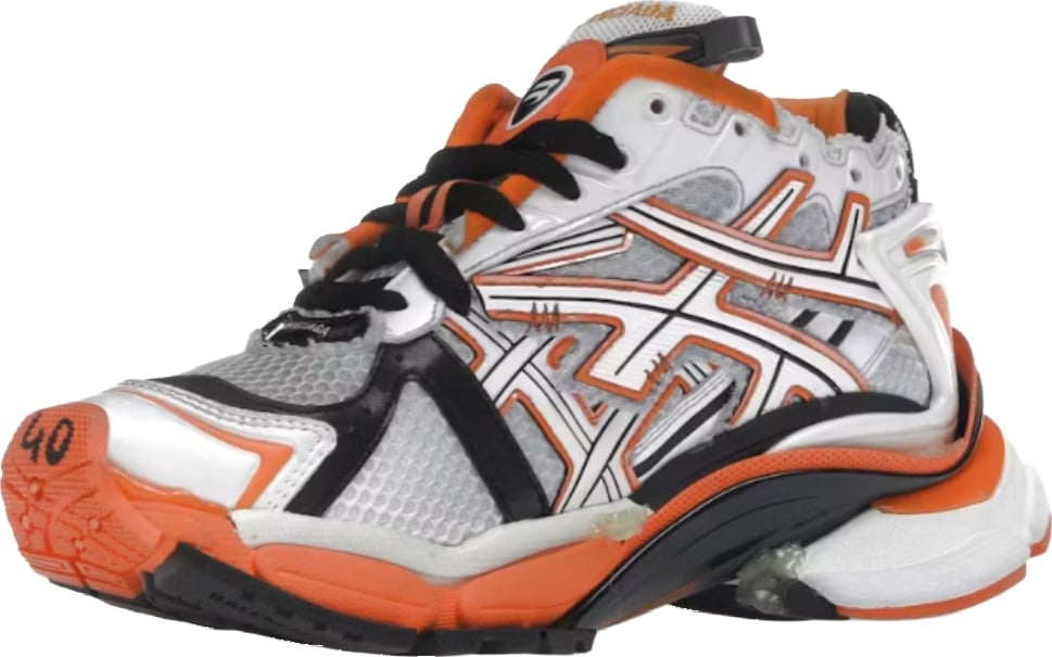 Balenciaga Runner Women's Sneakers White Orange