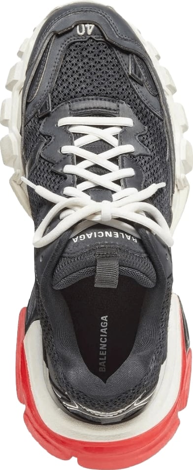 Balenciaga Track.3 Worn-Out Men's Sneakers Black Red