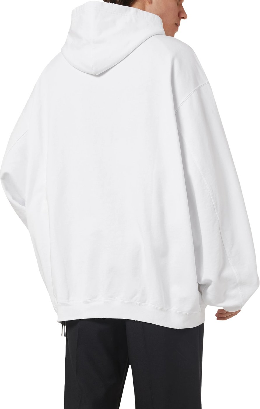 Balenciaga Bold Logo Unisex Hoodie White Black