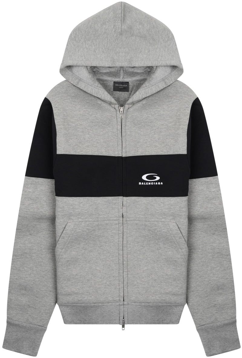 Hooded Sweatshirt With Color-Block Design