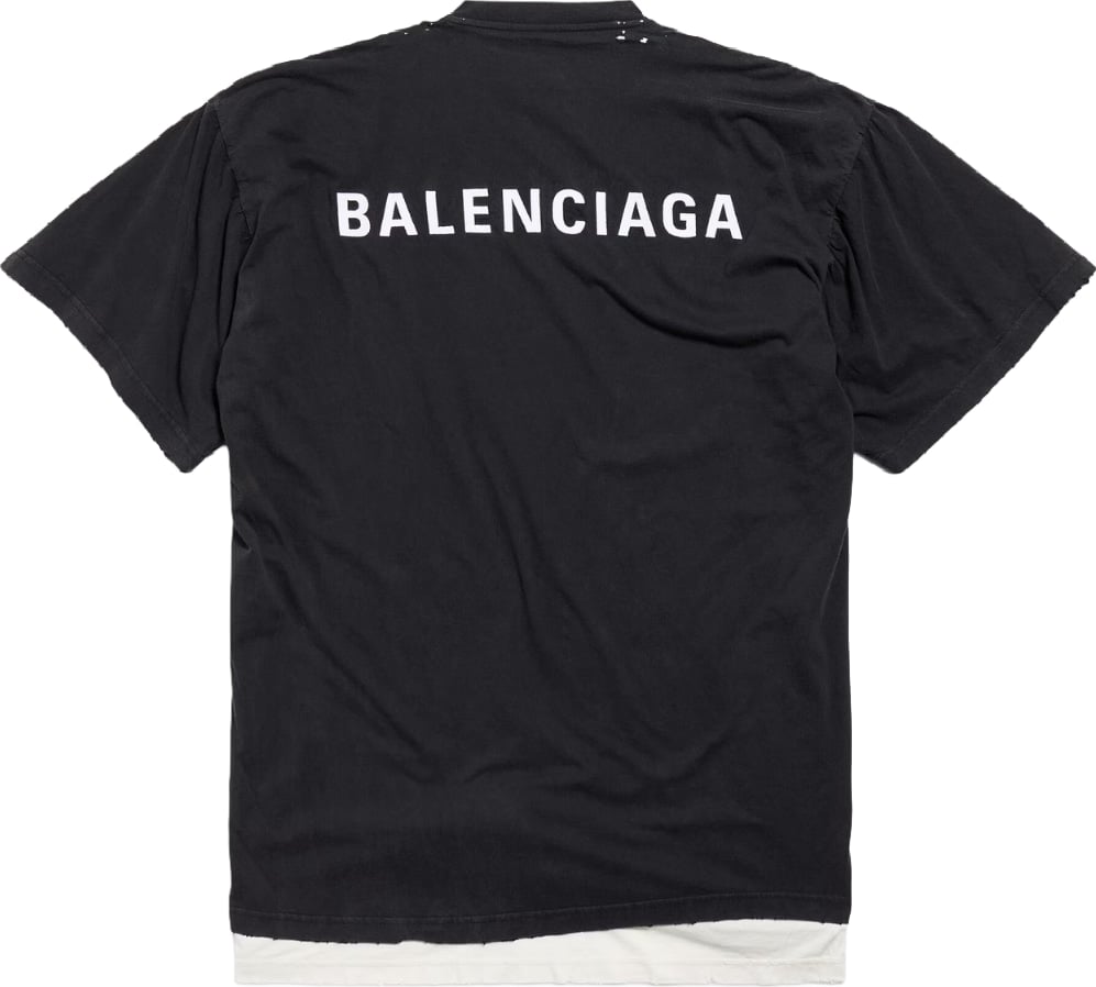Balenciaga Back Double Unisex T-Shirt Black