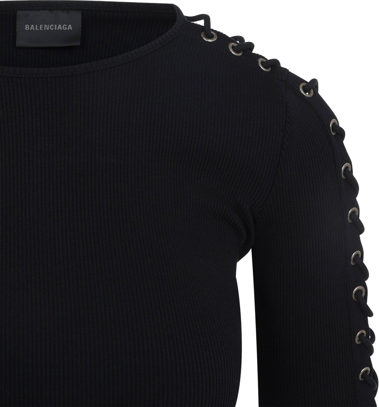 Balenciaga Lace-Up Mini Dress