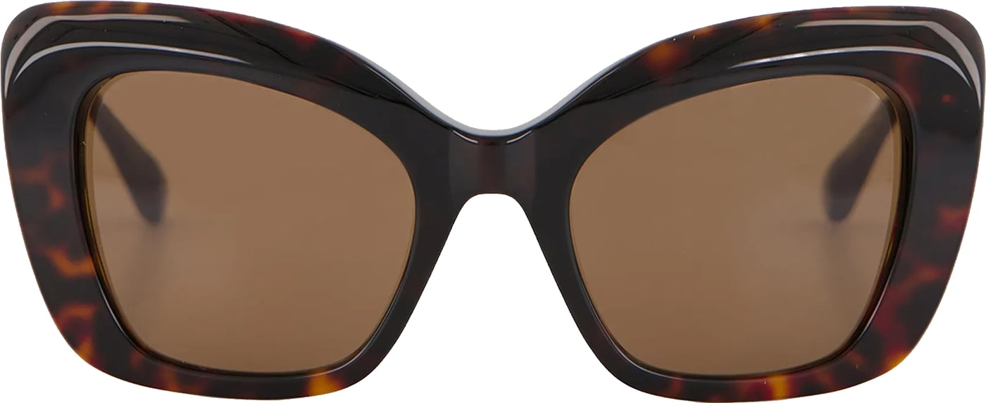 Tortoiseshell Diva Butterfly Oversized Sunglasses