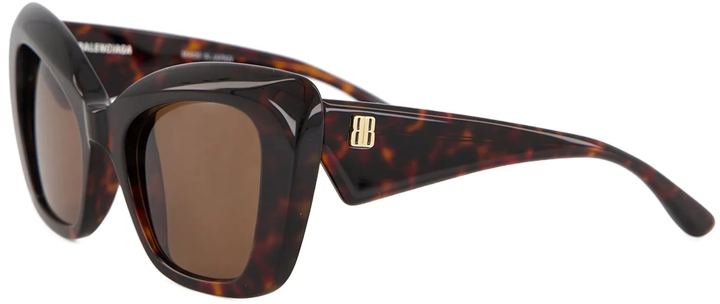 Tortoiseshell Diva Butterfly Oversized Sunglasses