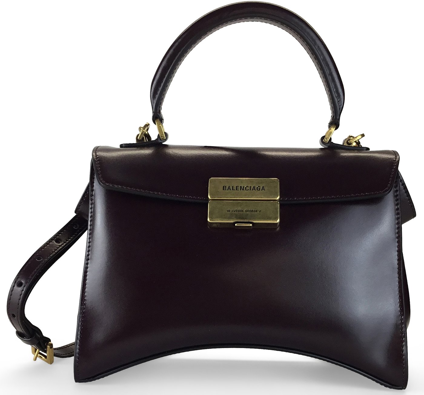 Hourglass Avenue Small handbag in leather