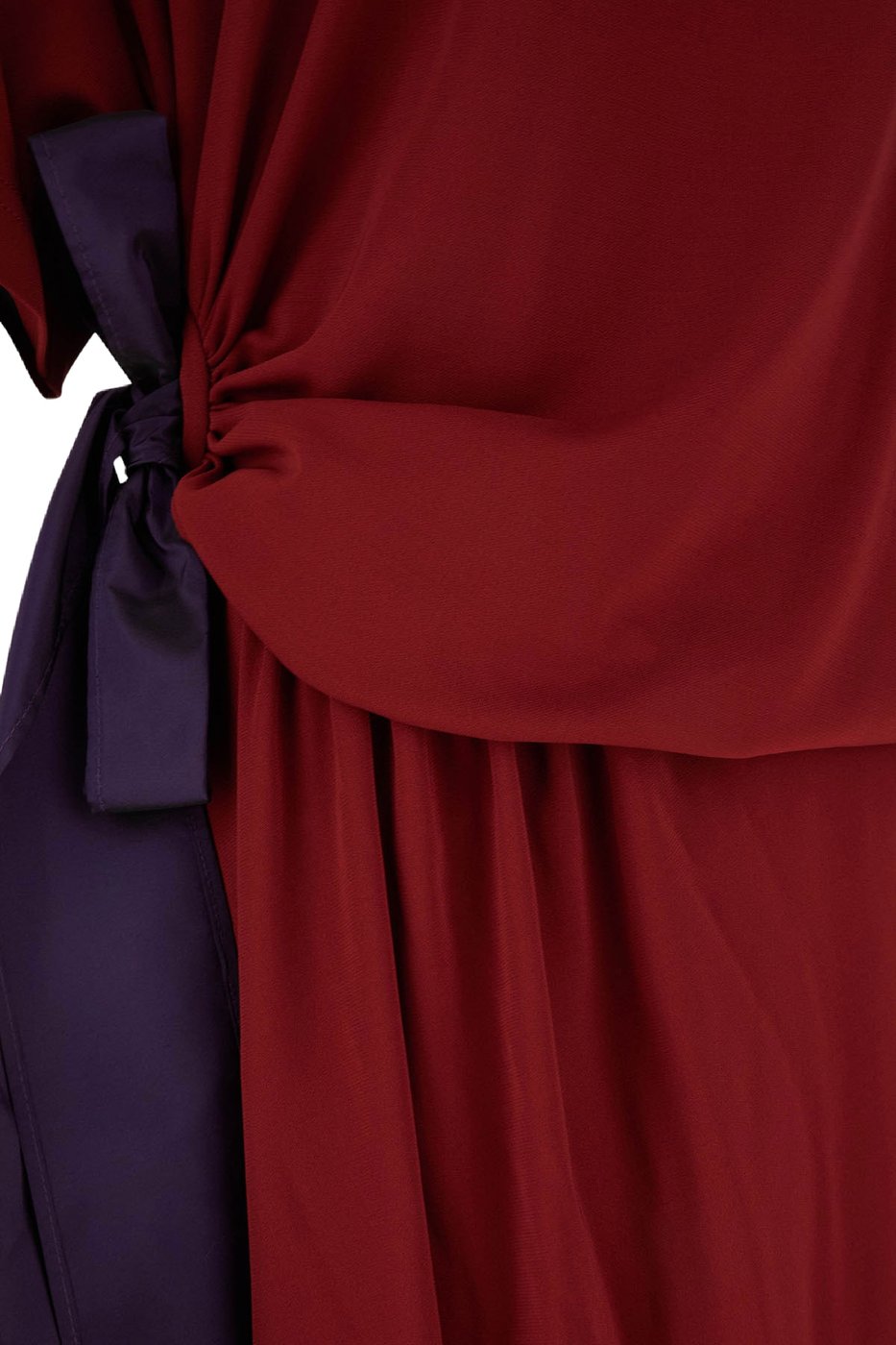 Balenciaga Tiziano red viscose blend dress