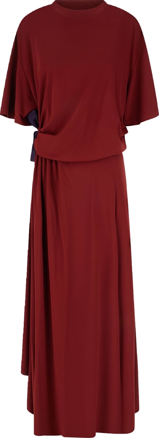 Balenciaga Tiziano red viscose blend dress