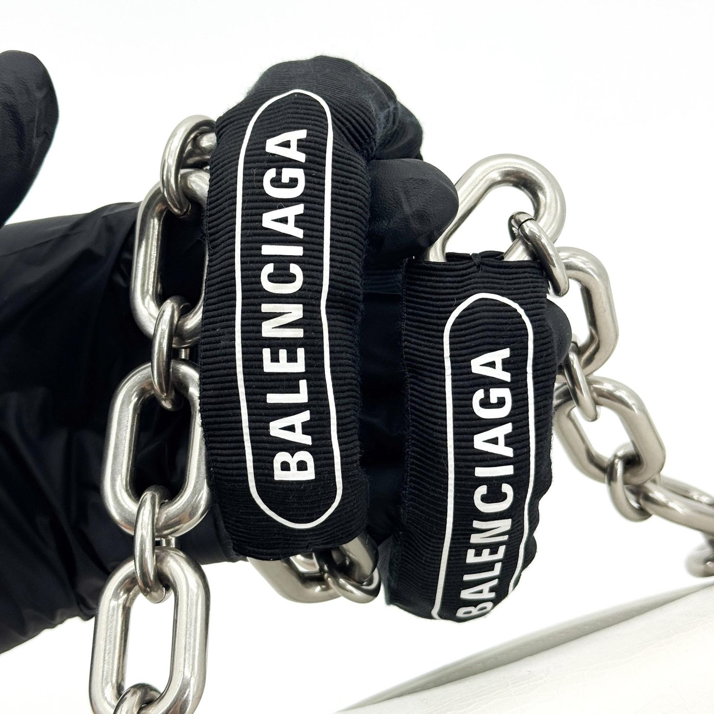 Balenciaga Downtown S Chain-Handle Leather XS