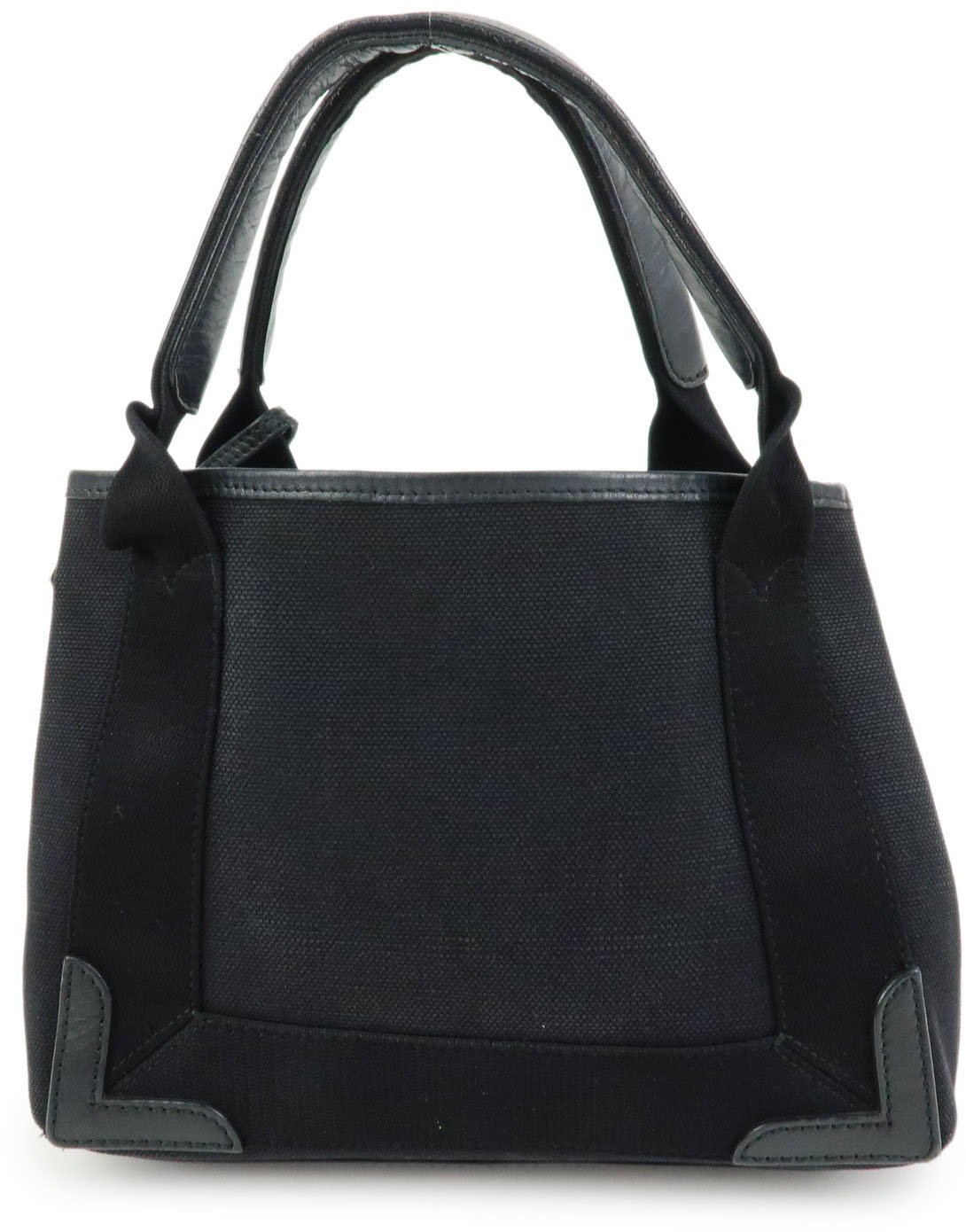 Balenciaga Navy Cabas Canvas with Leather XS