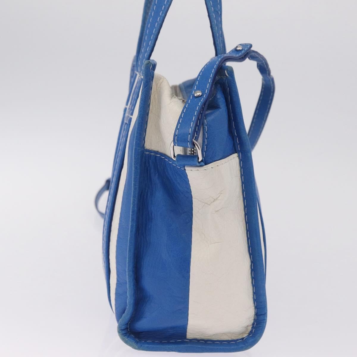 Balenciaga Bazar Convertible Striped Leather XS