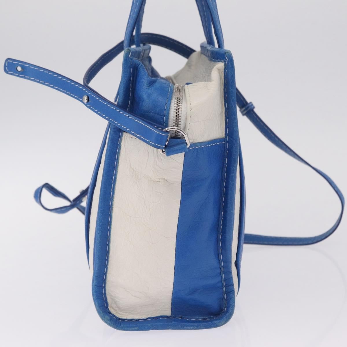 Balenciaga Bazar Convertible Striped Leather XS
