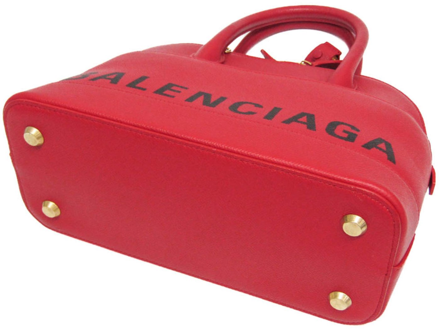 Balenciaga Logo Ville Leather Small