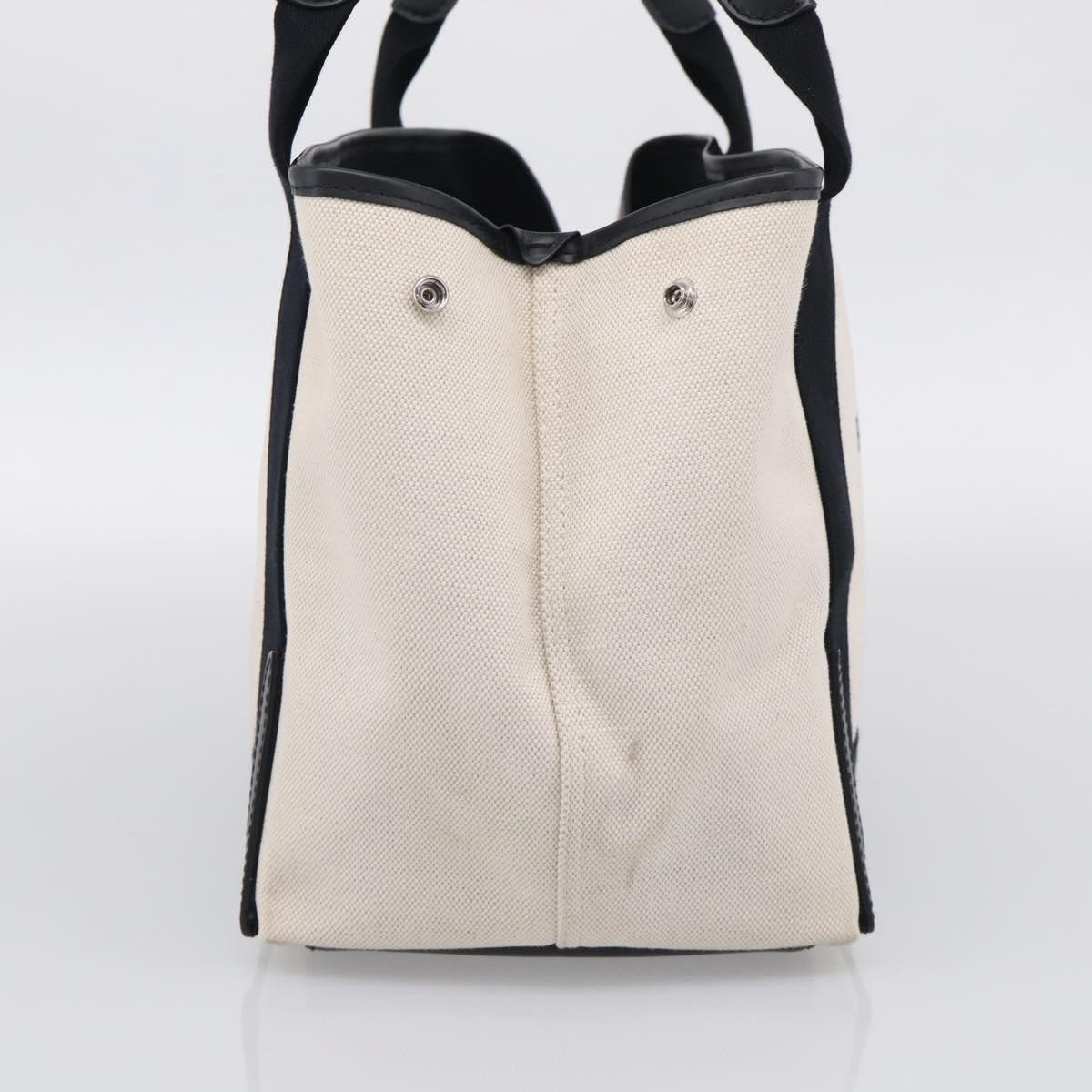 Balenciaga Navy Cabas Canvas with Leather Small