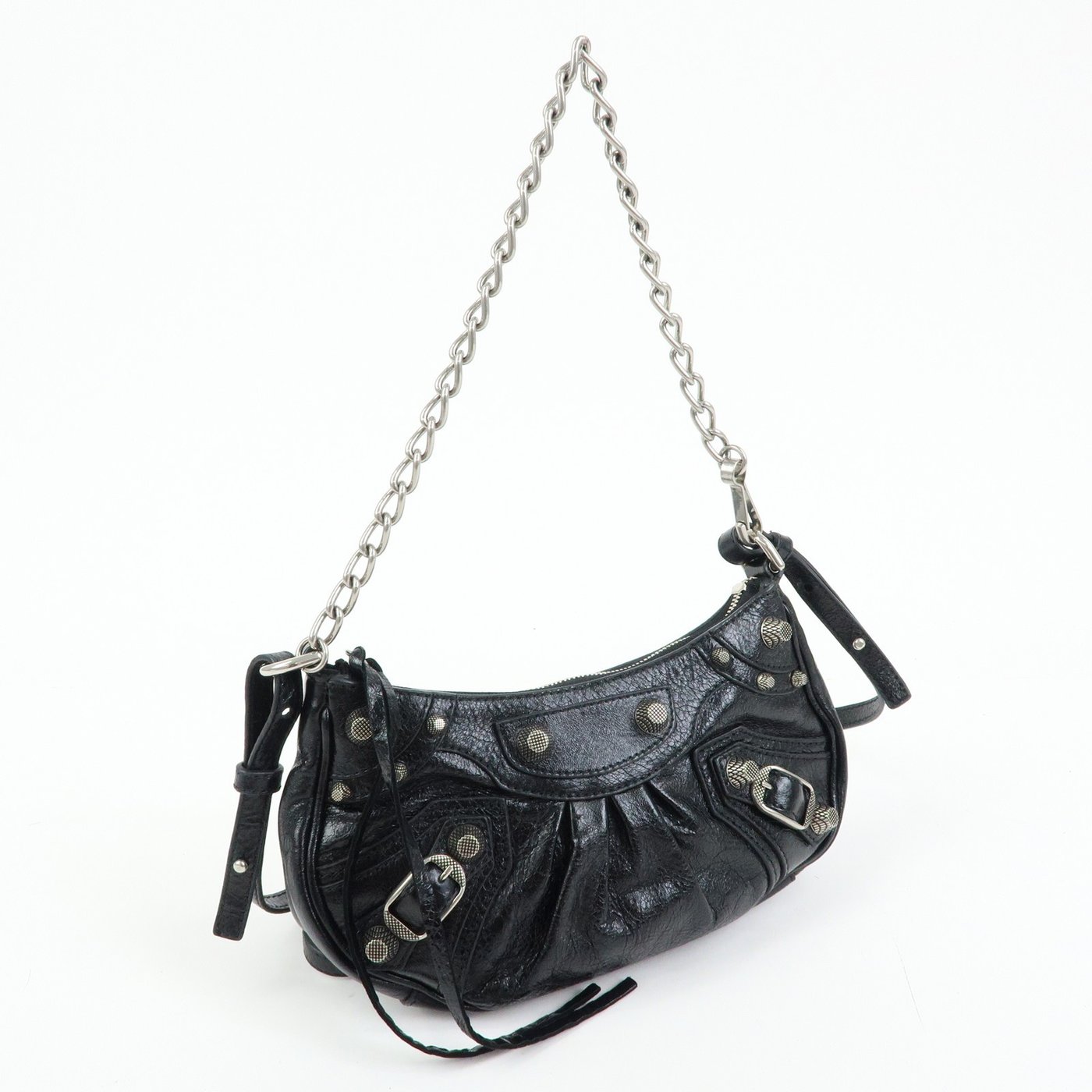 Balenciaga Le Cagole Giant Studs Chain Leather XS