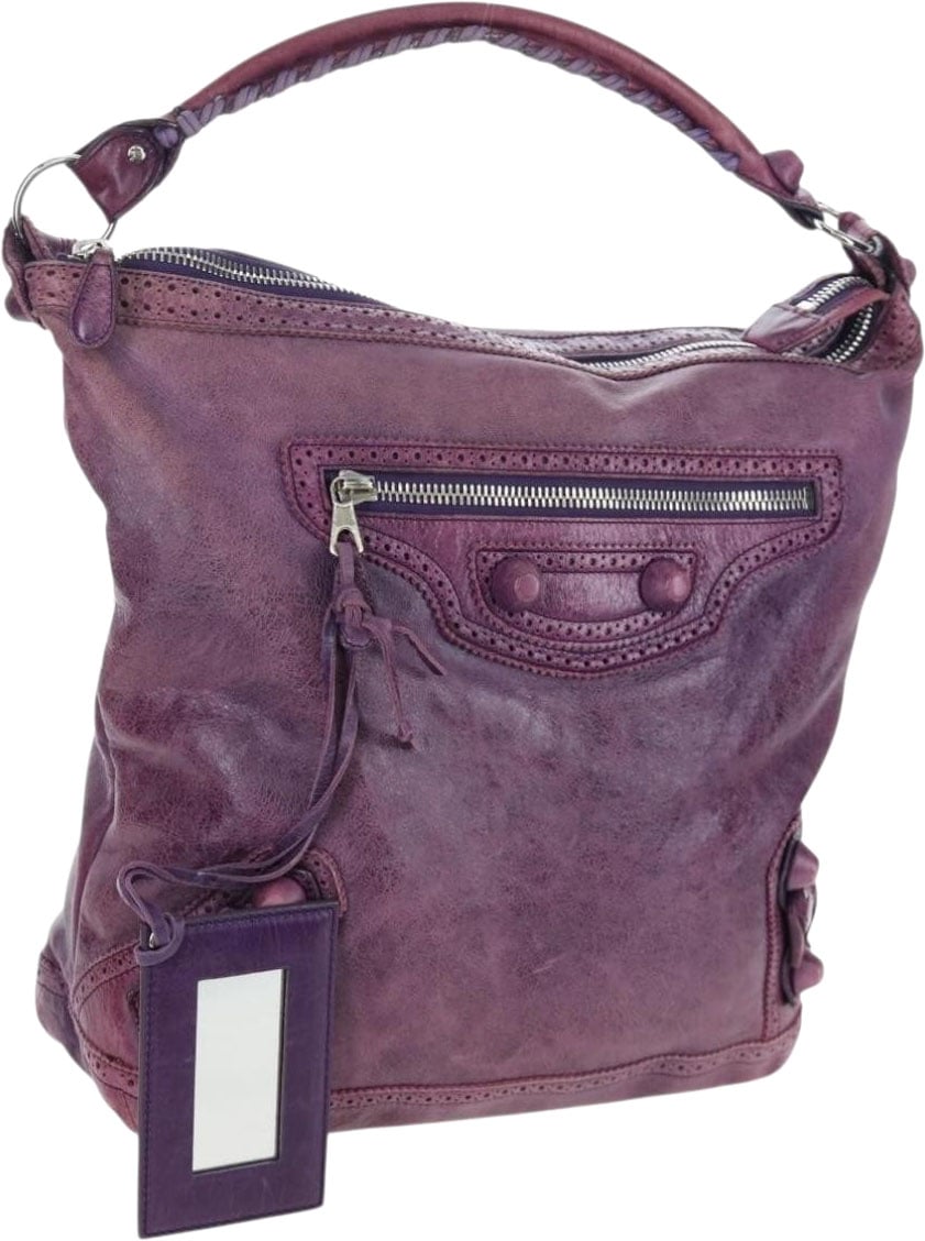 Balenciaga Covered Giant Brogues Day Hobo Leather