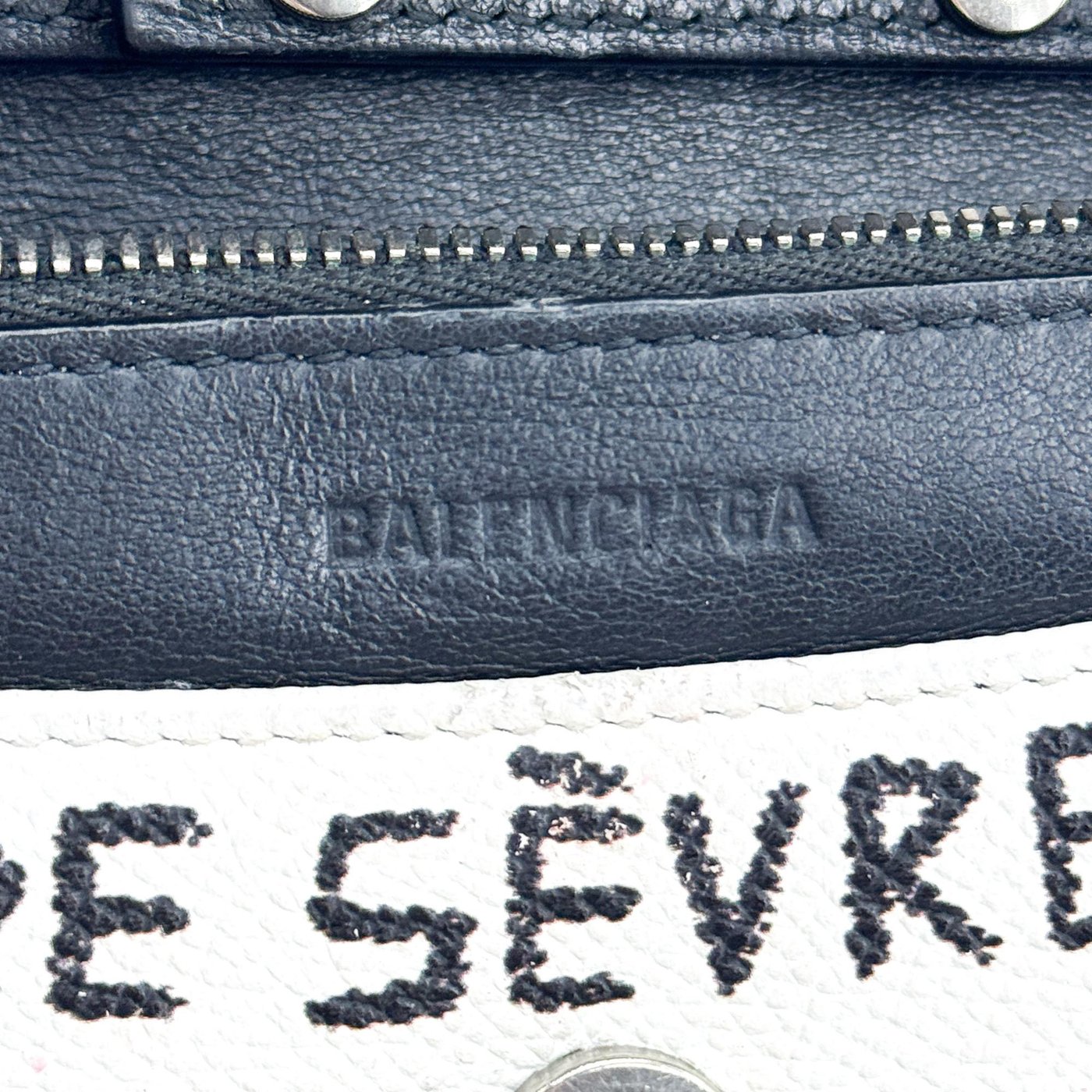 Balenciaga BB Graffiti Chain Leather Small