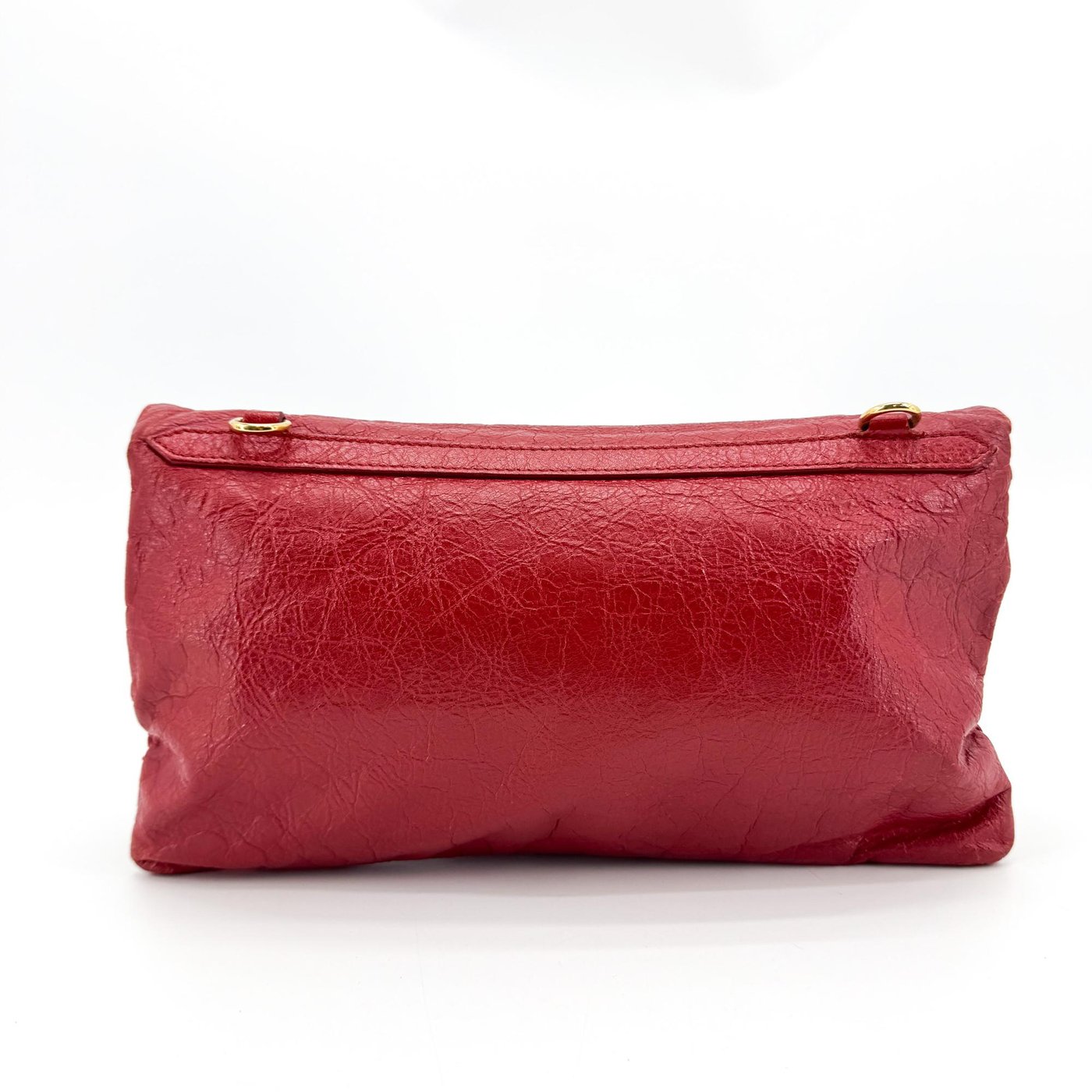 Balenciaga Classic Studs Envelope Strap Clutch Leather Mini