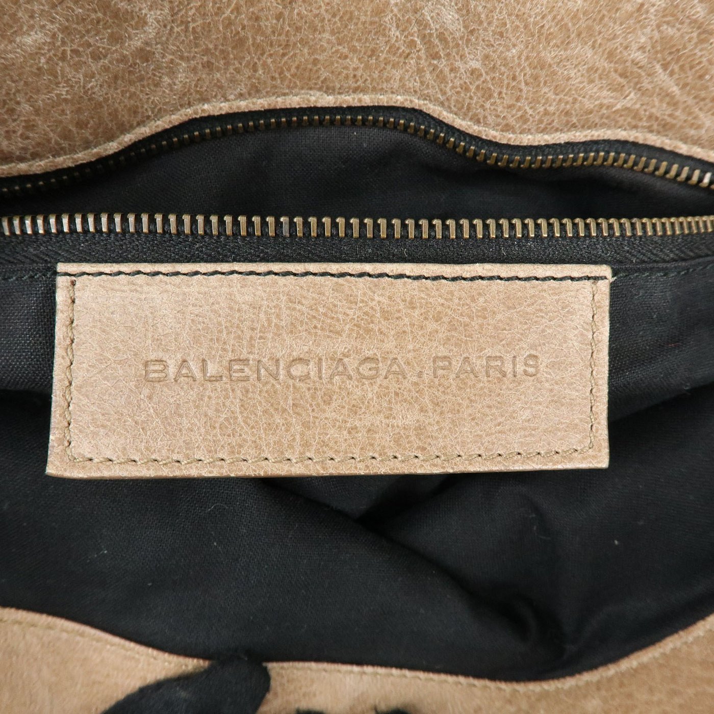 Balenciaga Classic Studs Folk Messenger Leather