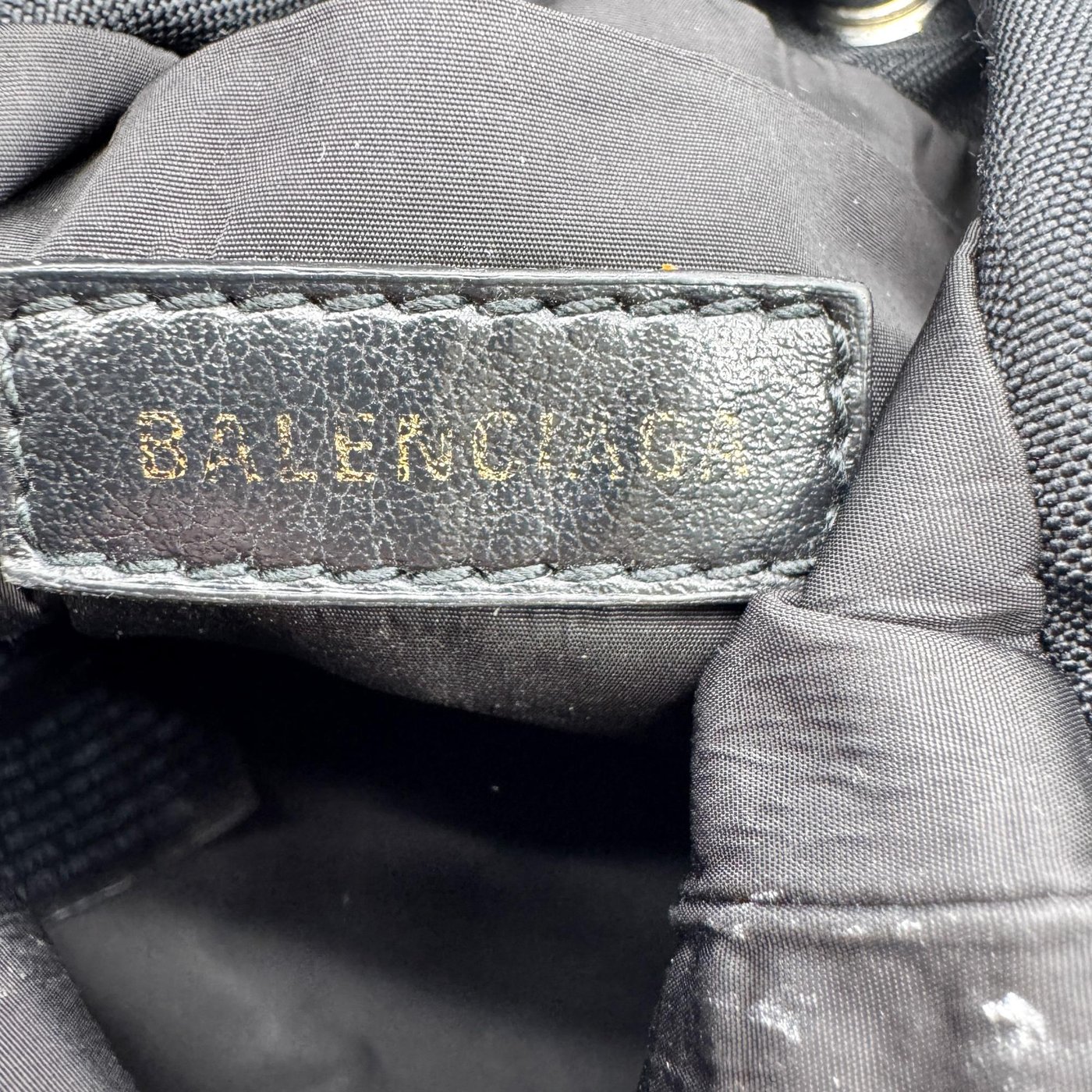 Balenciaga Wheel Drawstring Bucket Nylon XS