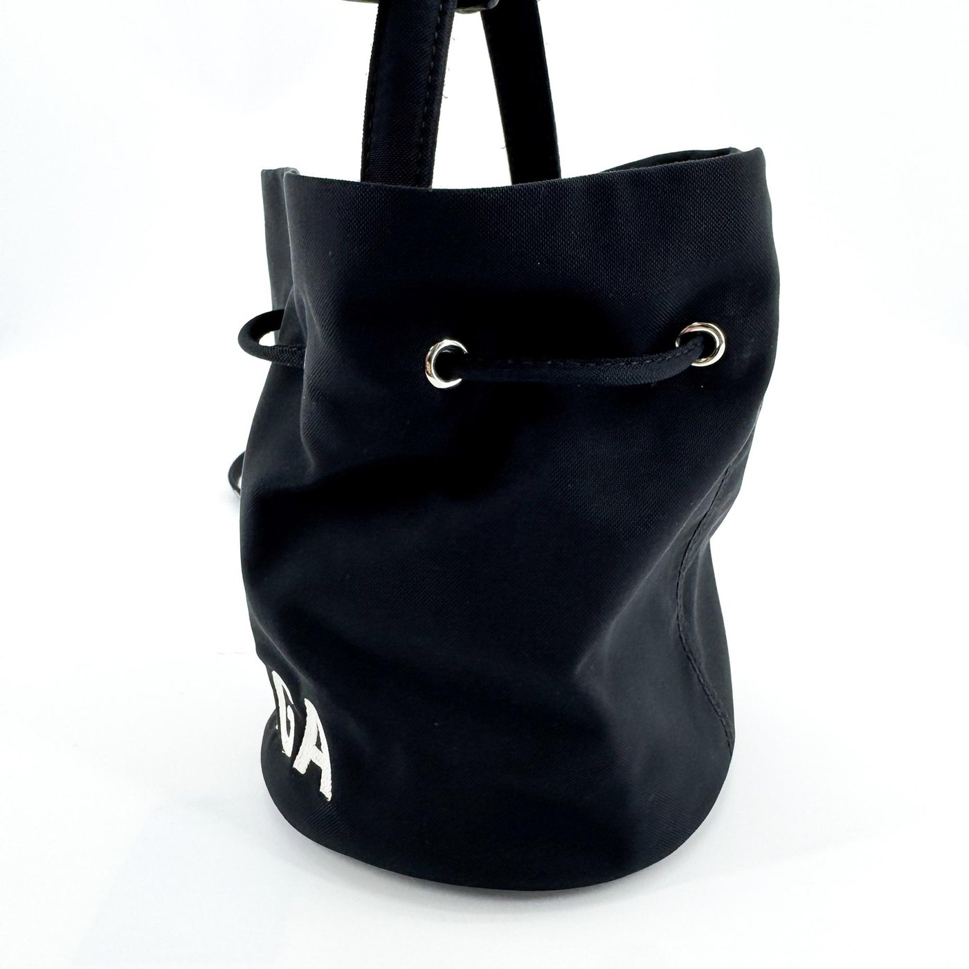Balenciaga Wheel Drawstring Bucket Nylon XS