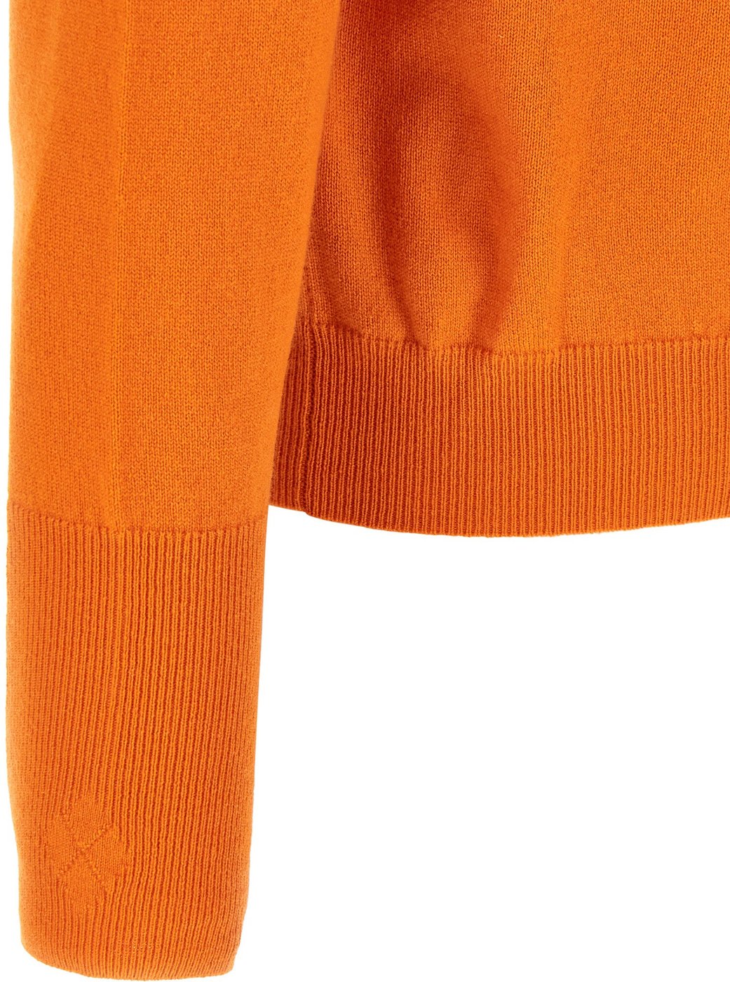 Ballantyne Orange Cashmere Cardigan