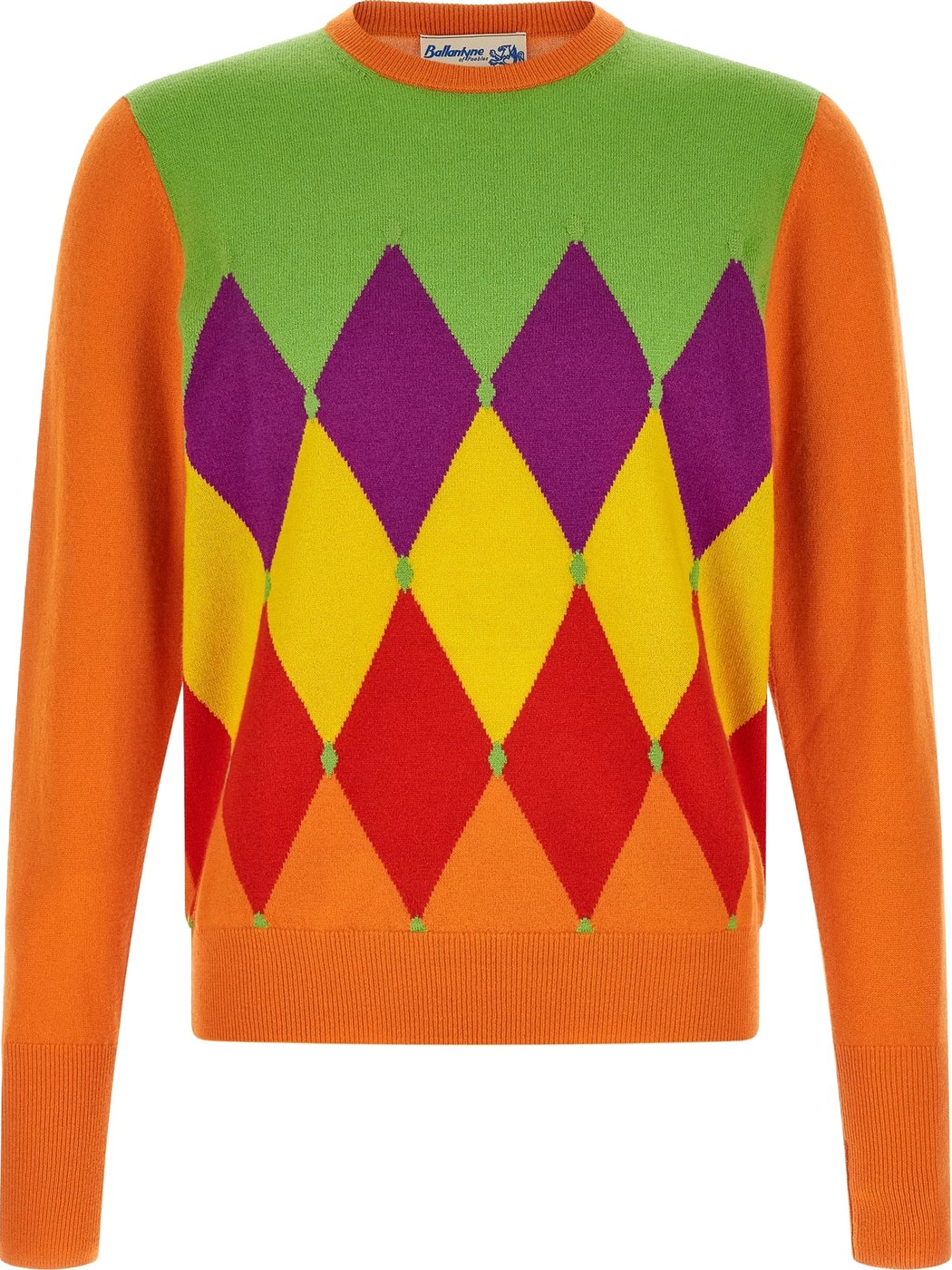 Ballantyne Orange Cashmere Cardigan