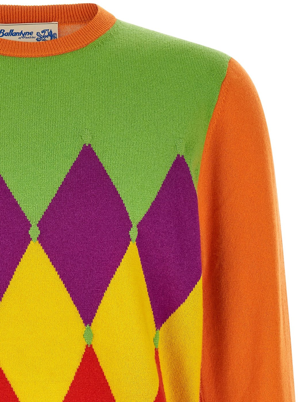 Ballantyne Orange Cashmere Cardigan
