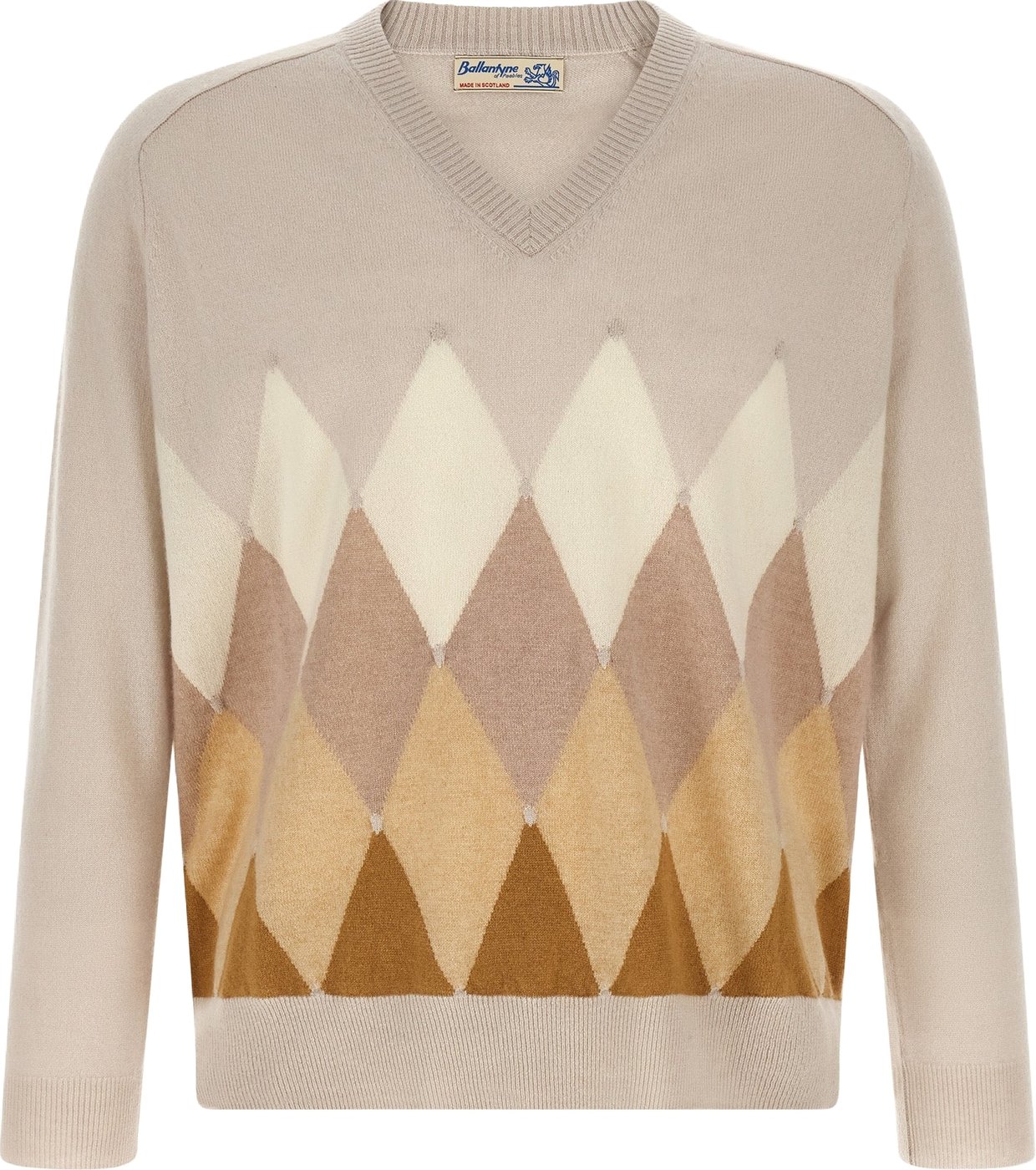 Ballantyne Beige Cashmere Cardigan