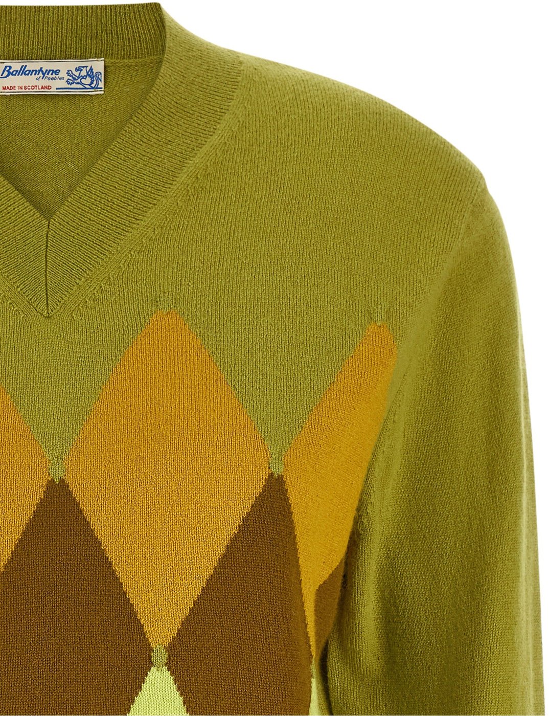 Ballantyne Bicolor Cashmere Cardigan