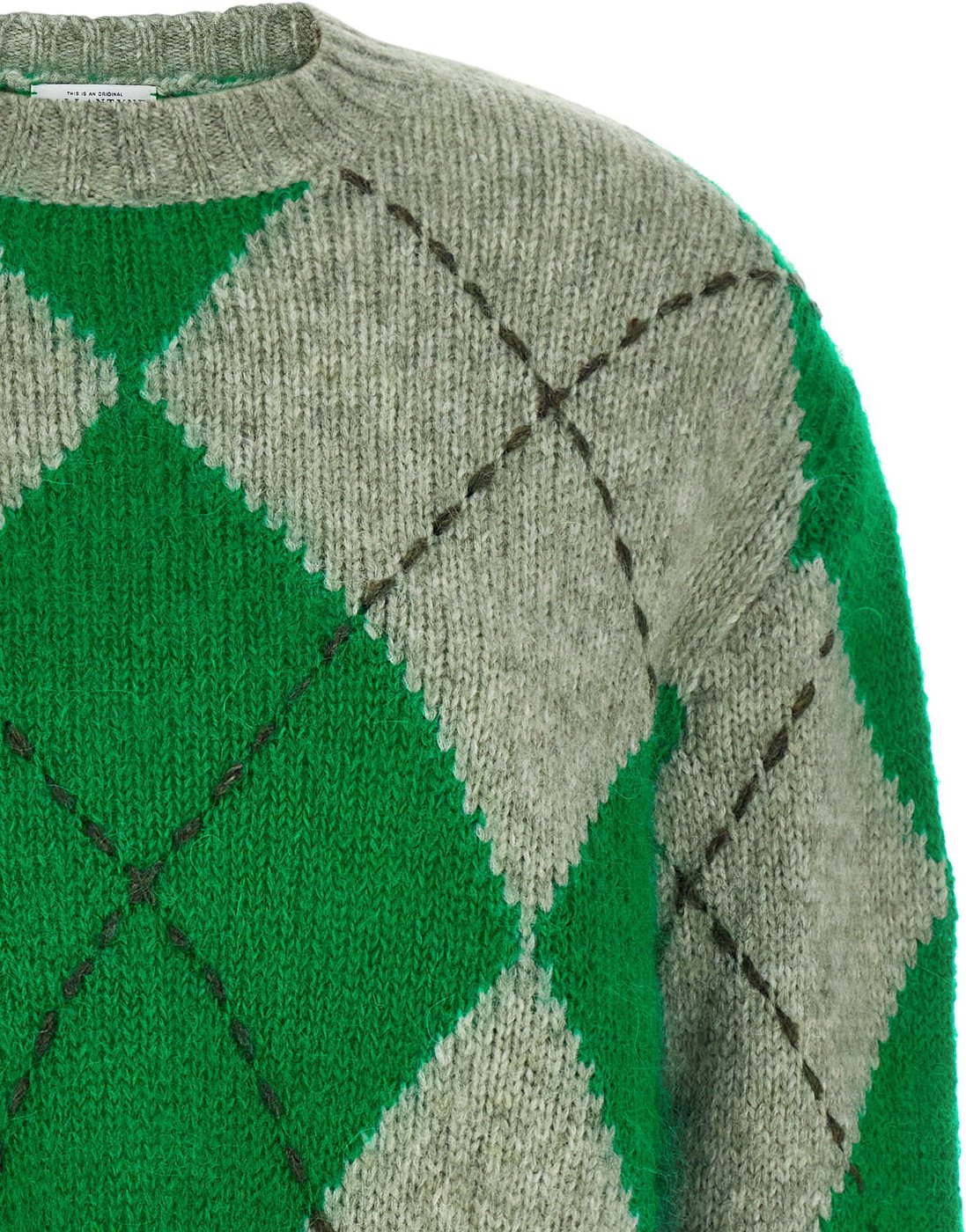 Ballantyne Bicolor Wool Cardigan