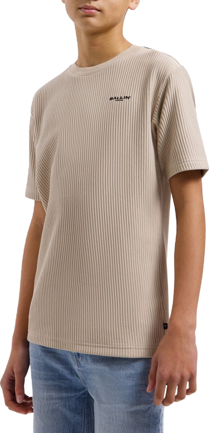 Ballin Kids Vertical Stripes T-shirt 26017144 Taupe 53