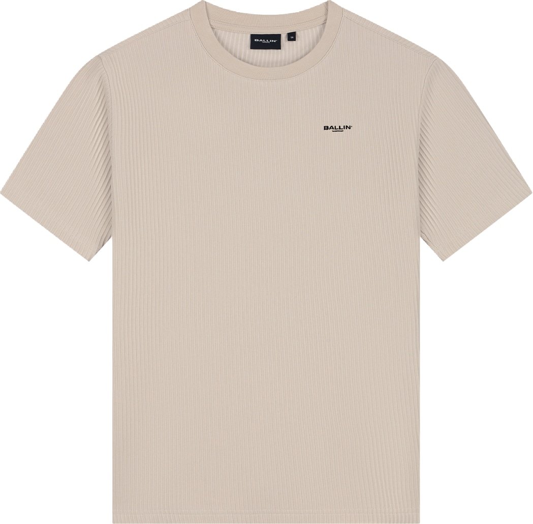 Ballin Kids Vertical Stripes T-shirt 26017144 Taupe 53