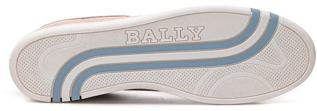 Bally Pink Leather Low Top Sneakers