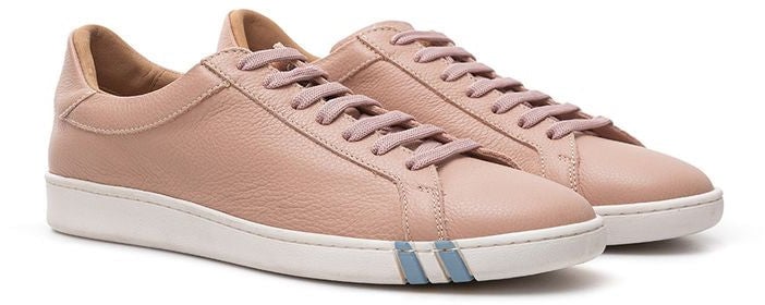 Bally Pink Leather Low Top Sneakers