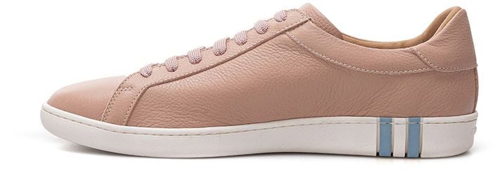 Bally Pink Leather Low Top Sneakers