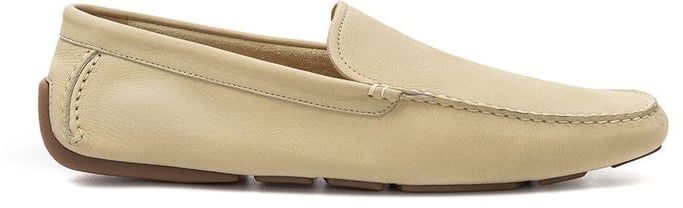 Bally Beige Leather Moccassin