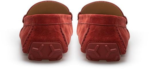 Bally Bordeaux Leather Moccassin