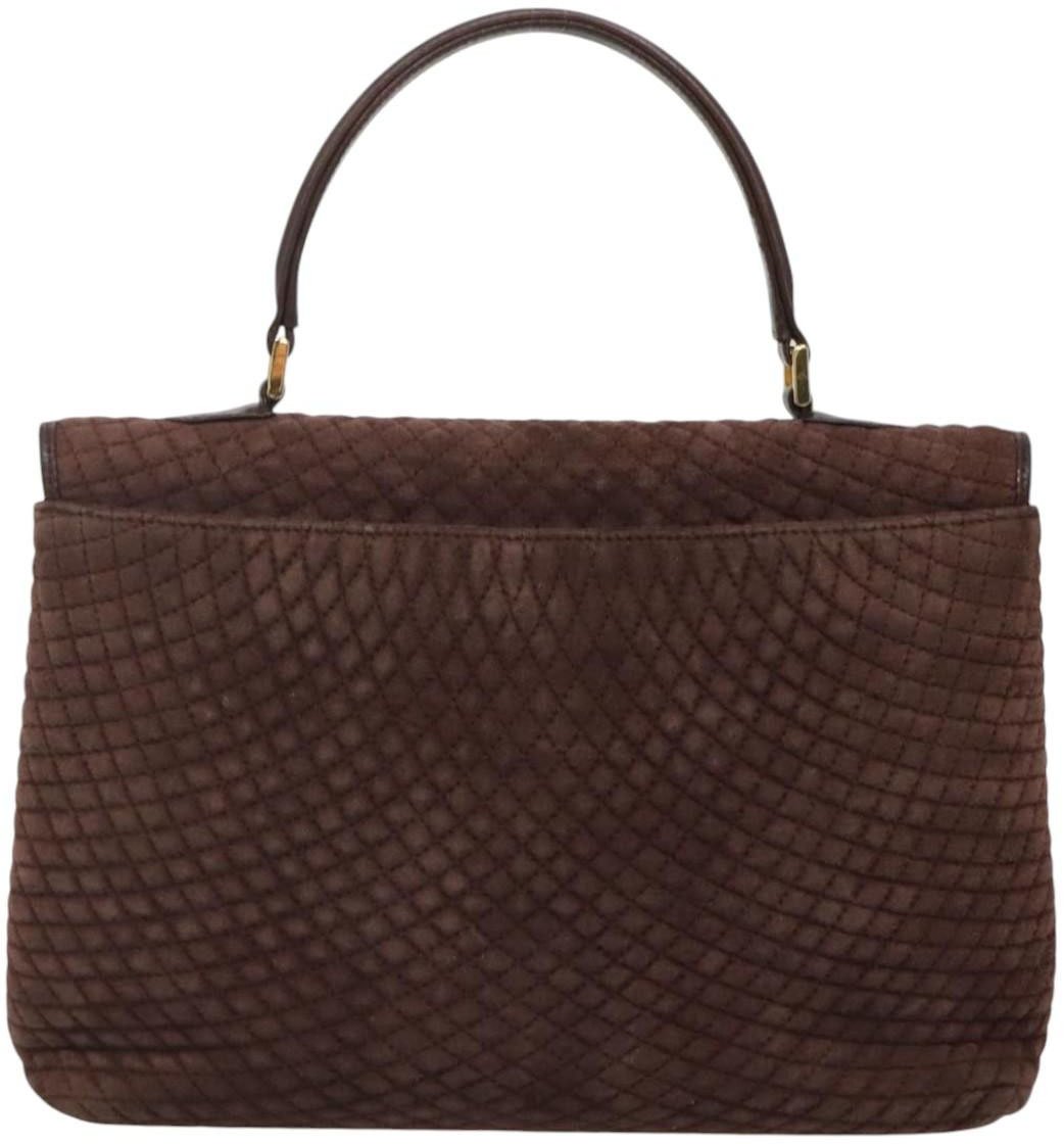 Bally Handbag Quilted Suede