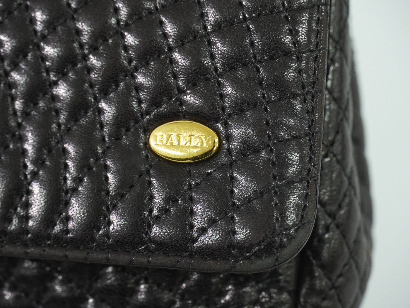 Bally Vintage Chain Quilted Leather
