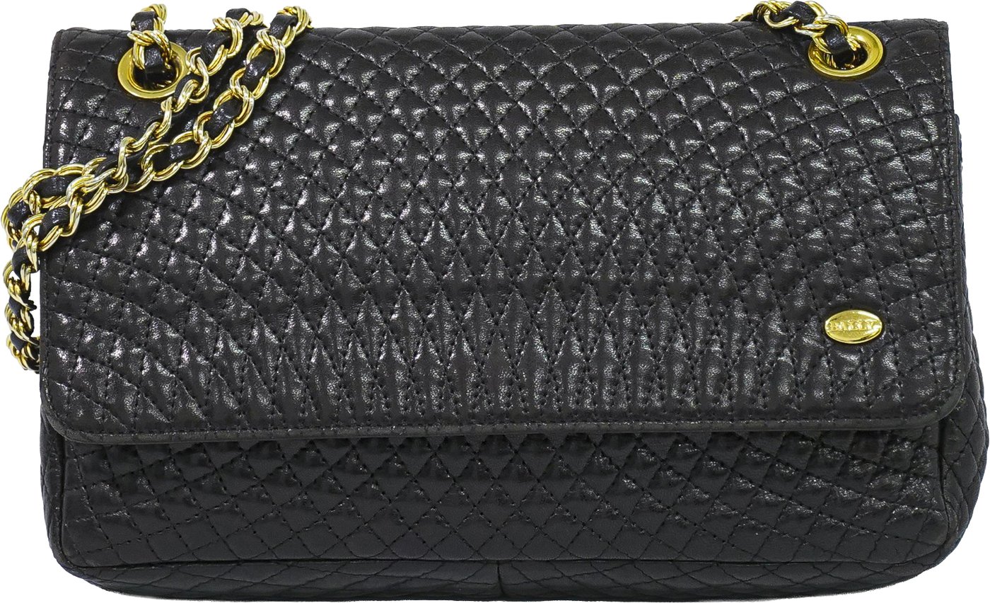 Bally Vintage Chain Quilted Leather
