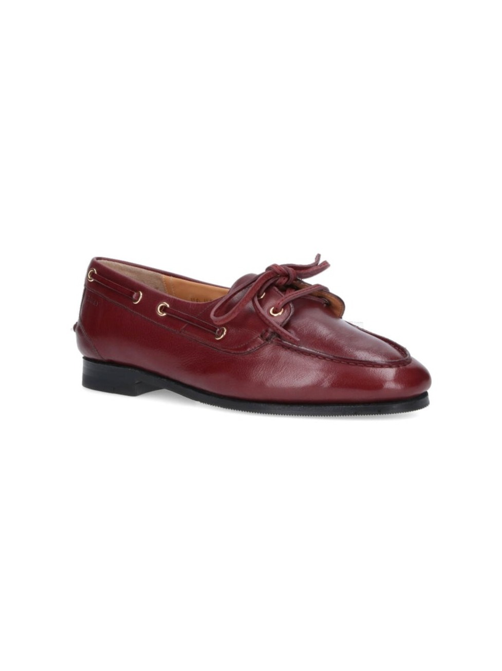 Buffalo Leather Slip-On Moccasins With Tonal Logo Detail