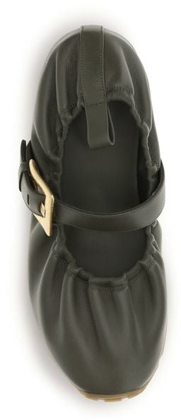 Balmain Bicolor Lamb Ovis Aries Ballet Flats