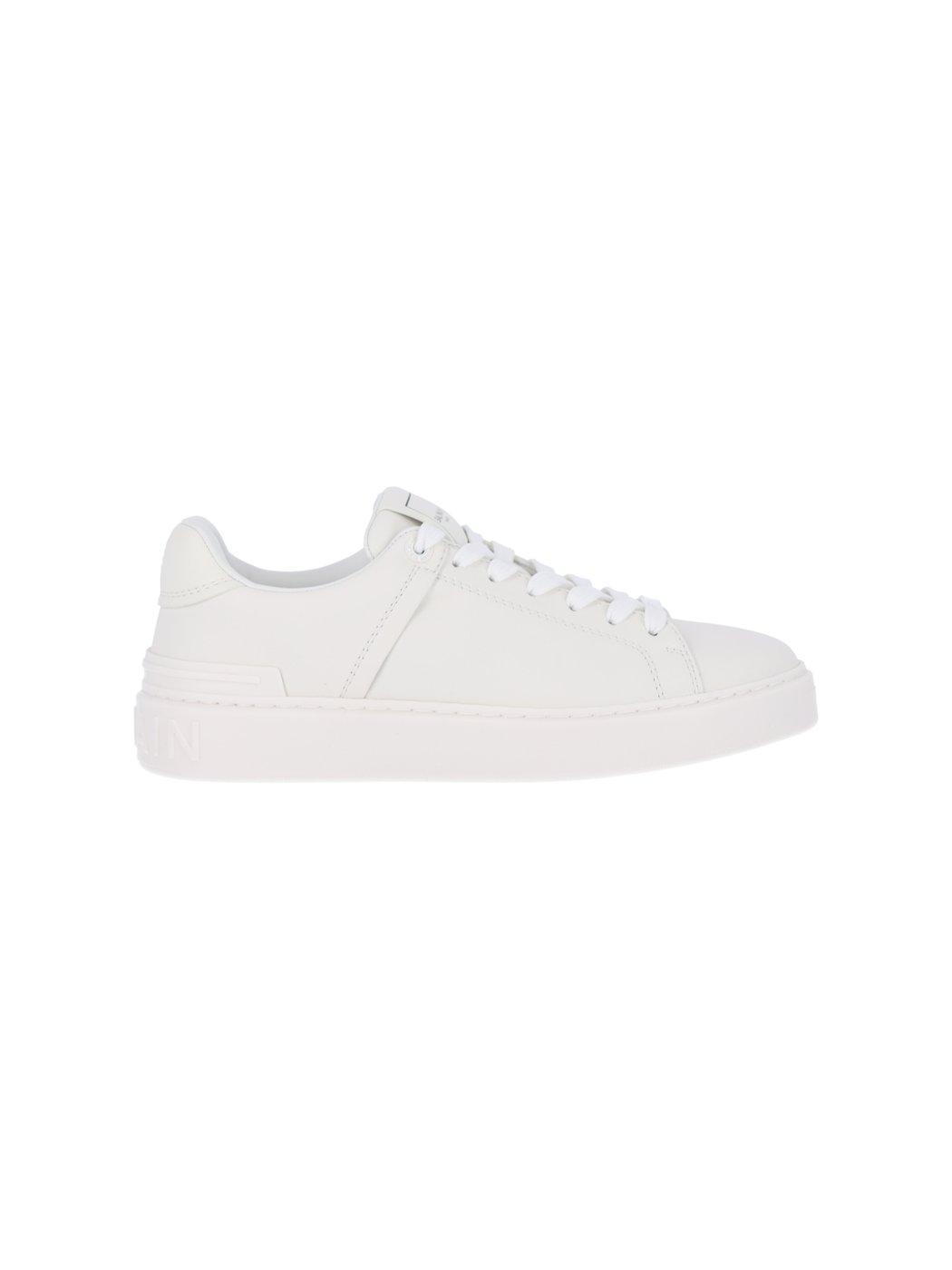 White B-Court Calfskin Sneakers