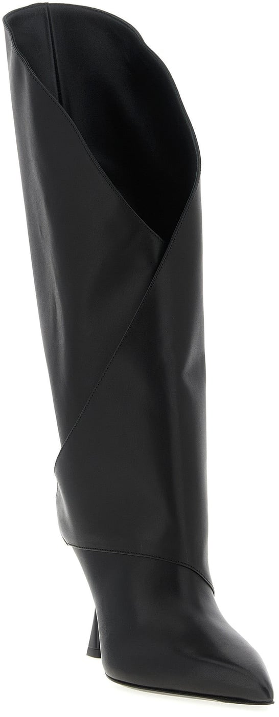 Balmain Black Calfskin Over The Knee