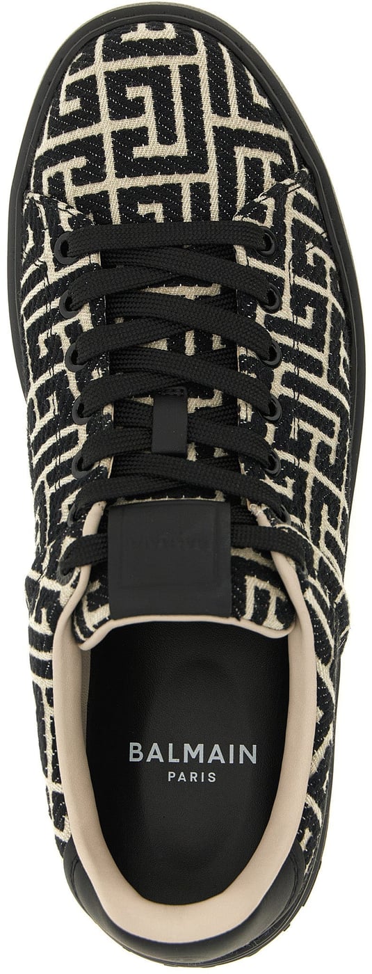 Balmain Bicolor Cotton Low Top Sneakers